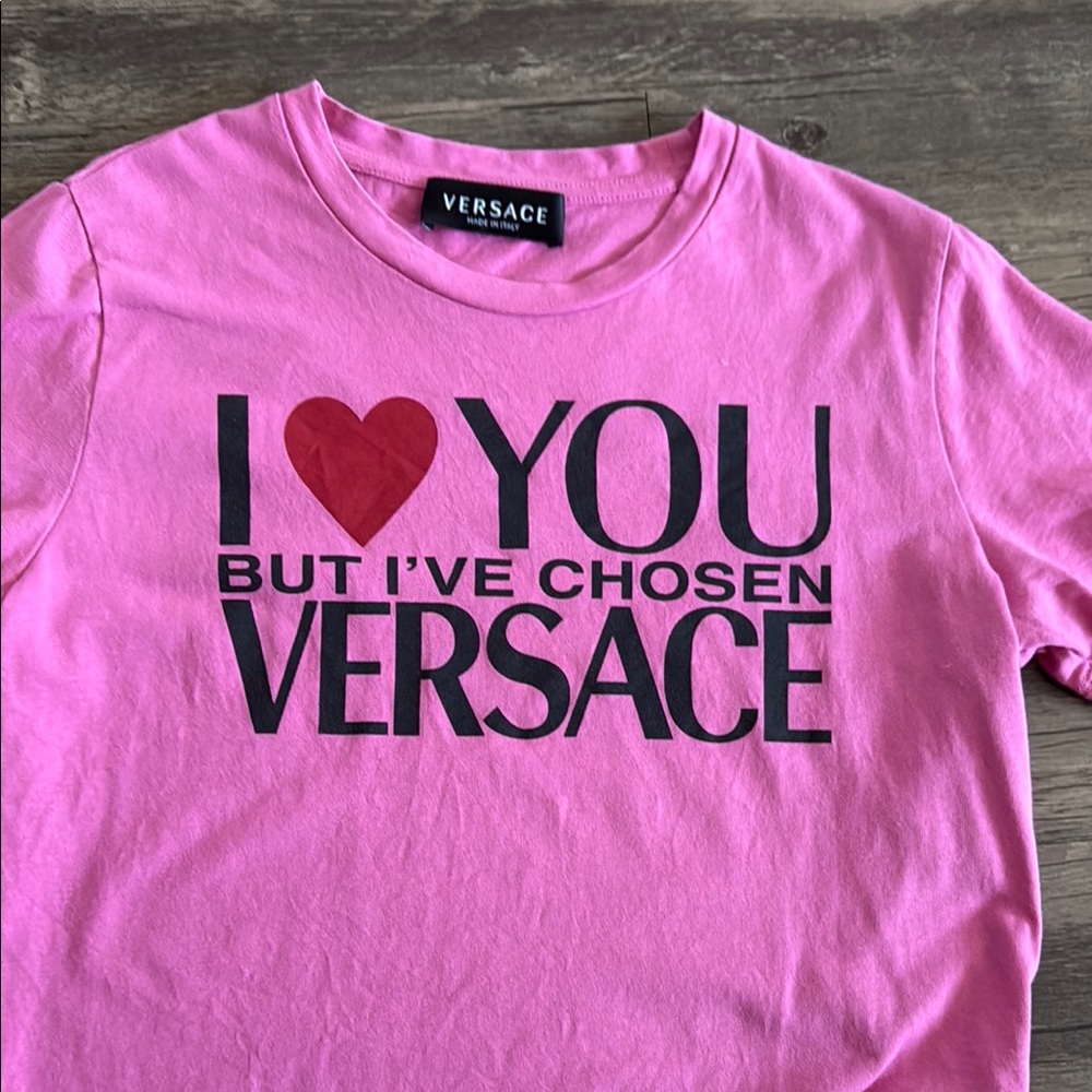 Versace Kids Pink Graphic T-Shirt